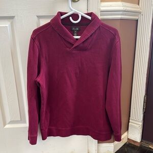Tasso Elba burgundy Sweater 💯 cotton